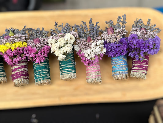 4” Lavender Decorative Sage Bundle