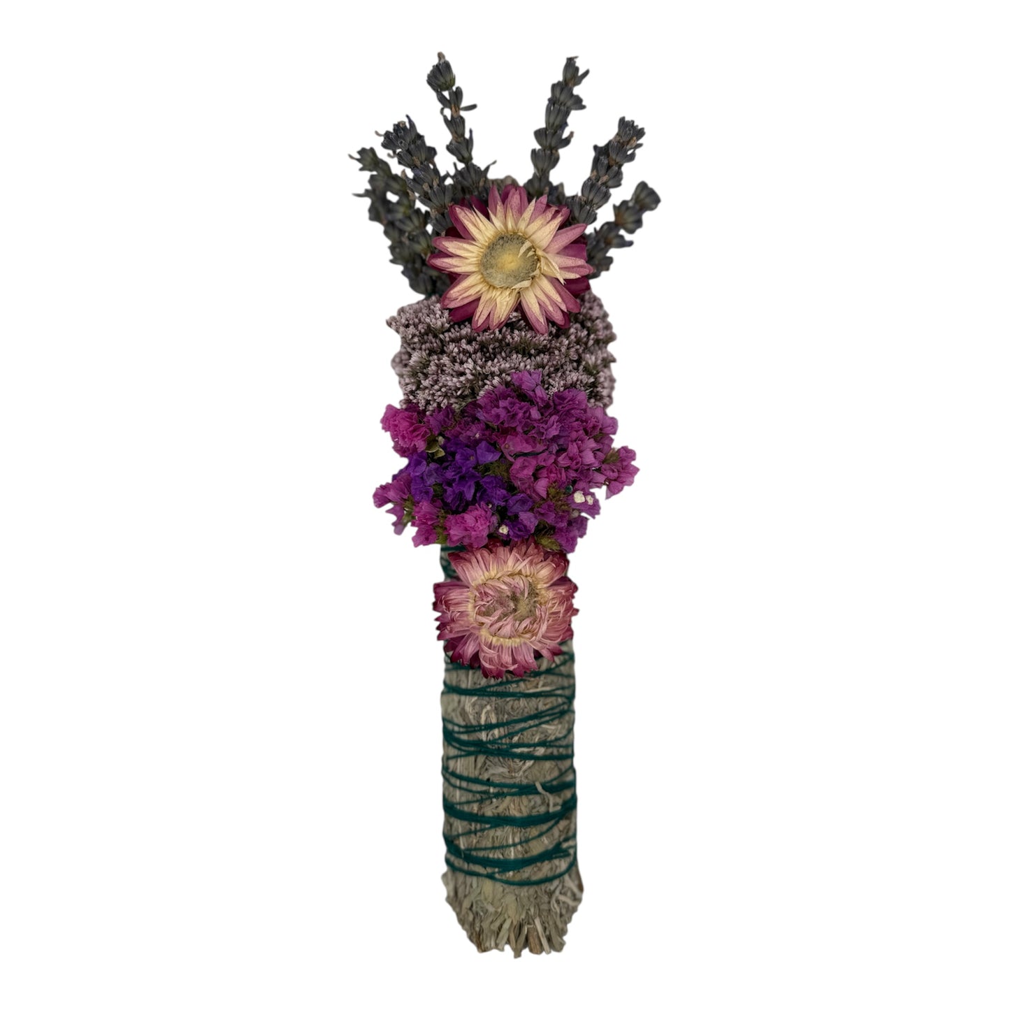 9” Decorative Sage bundle With Lavender and Eucalyptus