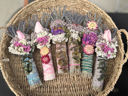 9” Decorative Sage bundle With Lavender and Eucalyptus